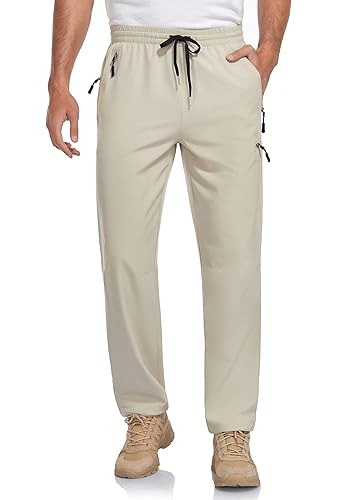 VEOBIKE Mens Hiking Stretch Pants Quick Dry Lightweight Water