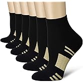 QUXIANG Compression Socks for Women & Men Circulation 3/6/7 Pairs Arch Ankle Support 15-20 mmHg Best for Running Cycling