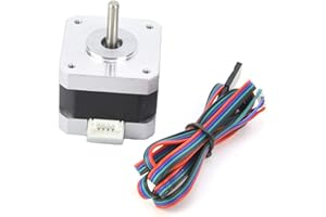 VIKYE Nema 17 Stepper Motor, 42BYG-34015-22B DC 4.0V 1.2A 2 Phase Bipolar 1.8° Stepping Motor for CNC 3D Printer CNC Engraving Machine Automation Equipment Security Monitoring Stage Lighting and Robot 34mm