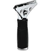 Unger PR00 Pro Stainless Steel Squeegee Handle, Rubber Grip, Black/Steel, Screw Clamp