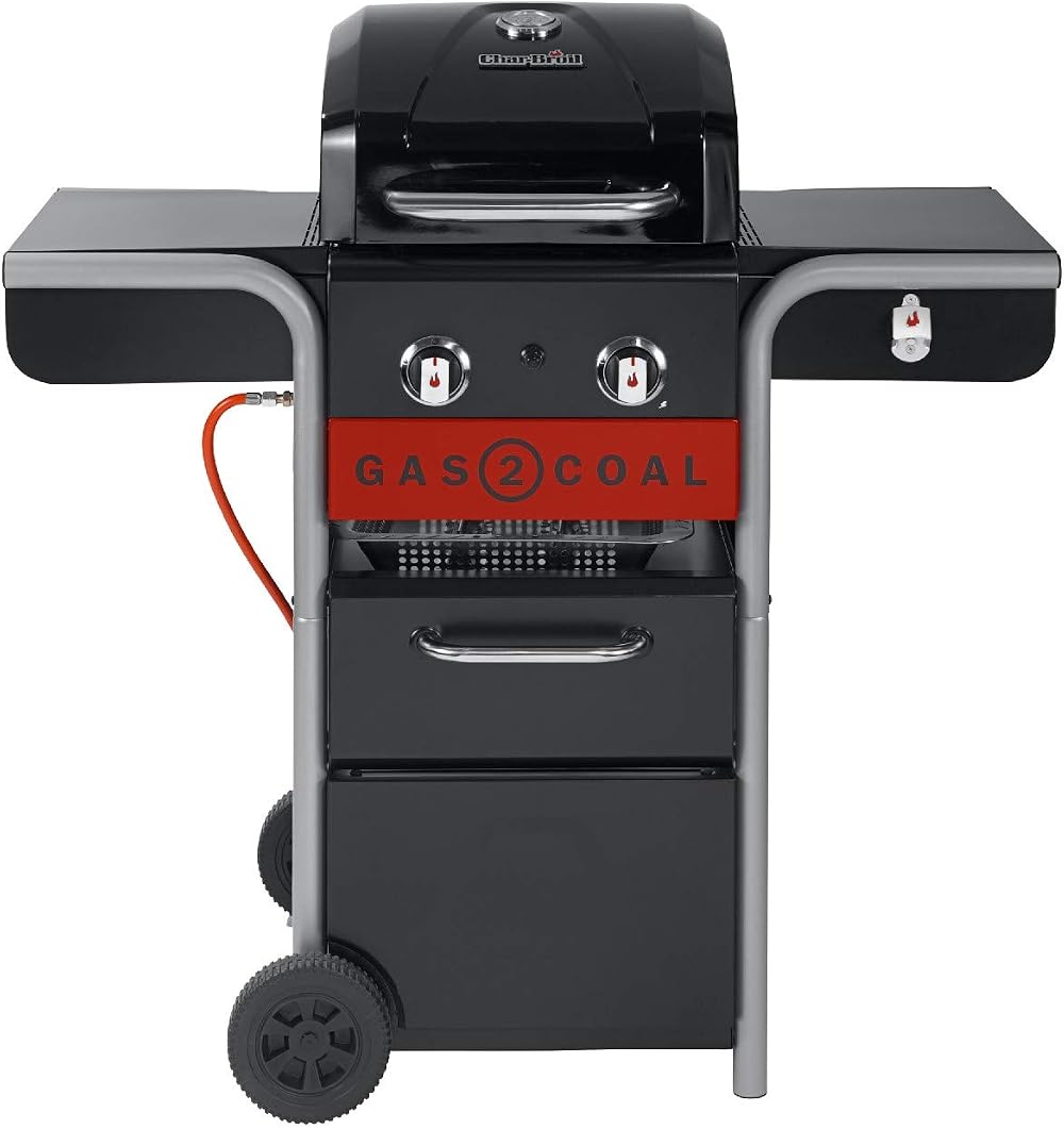 Char-Broil Gas2Coal 210 Hybrid Grill Gas Barbecue Black