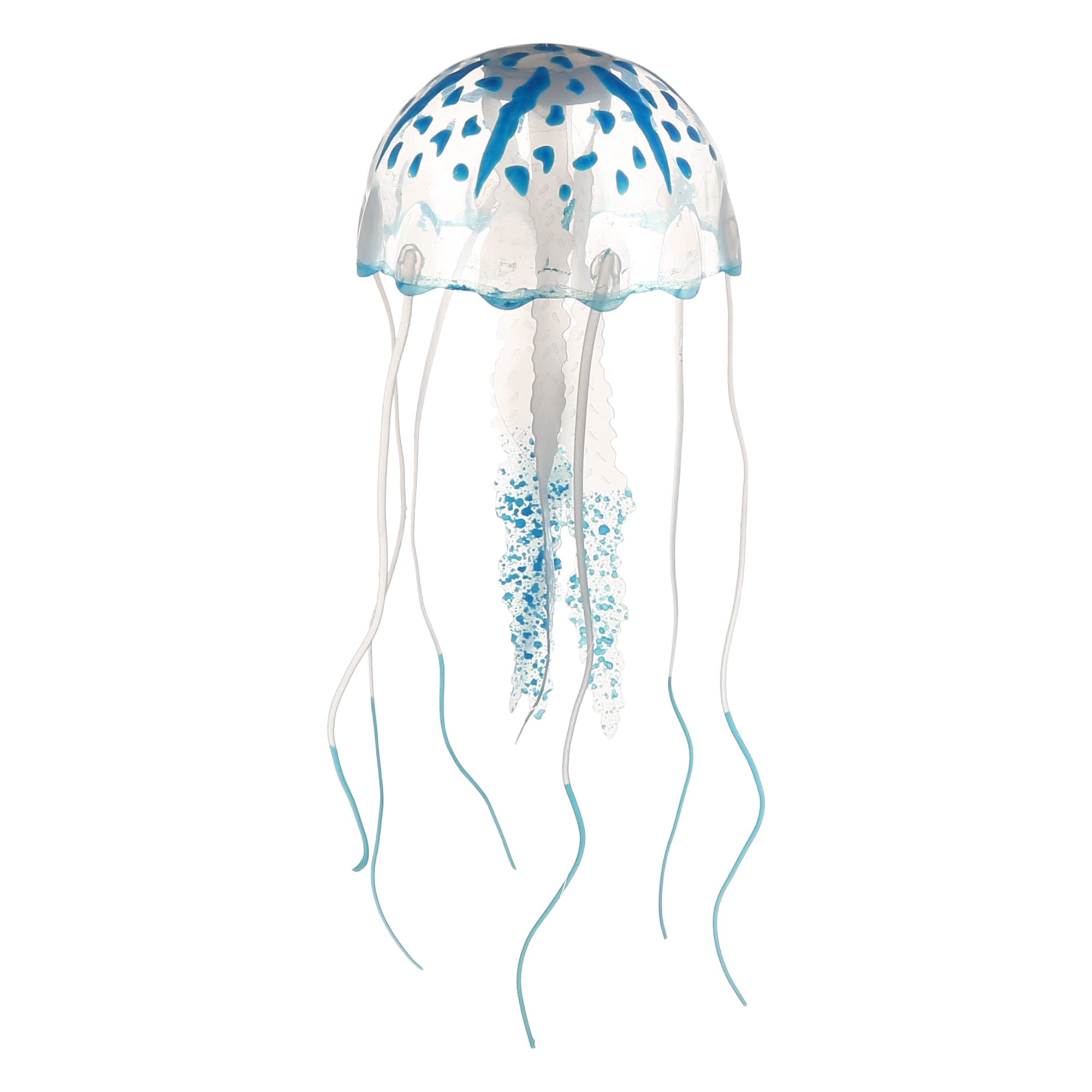 VOCOSTE Fish Tank Jellyfish Decoration, Glowing Jellyfish Ornaments Blue