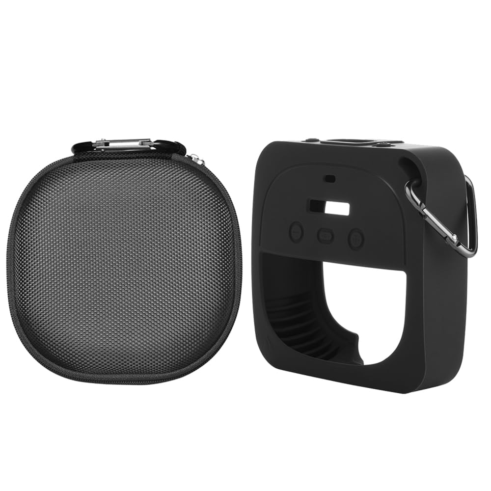 Hard Case for Bose Speaker,Silicone Cover Sleeve Carrying Case for Bose SoundLink Micro Portable Bluetooth Speaker (Black)