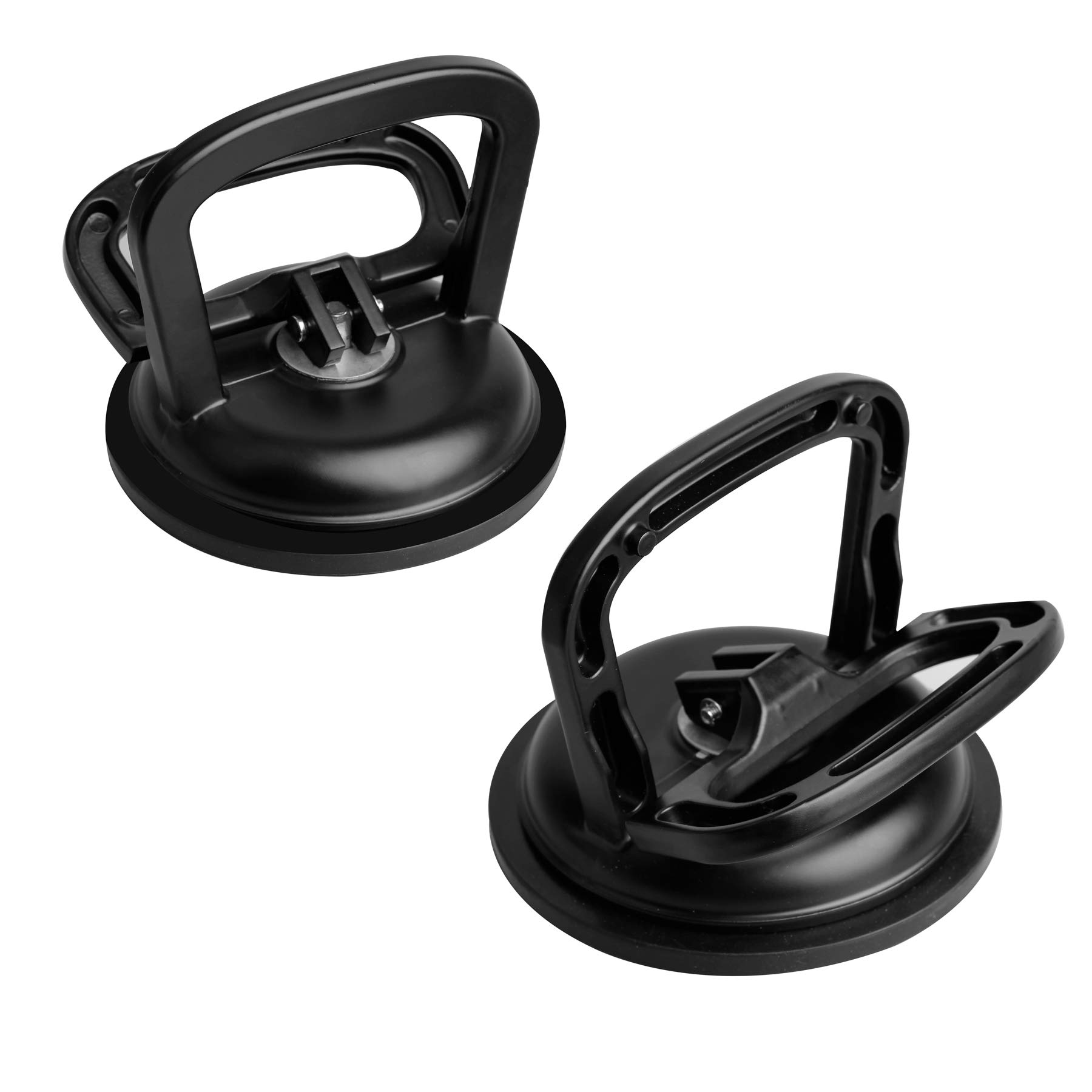 Photo 1 of FCHO Glass Suction Cup Heavy Duty Aluminum Vacuum Plate Puller Handle Holder Hooks Duty Galss Lifting/Tile Suction Cup Lifter/Moving Glass/Pad for Lifting (Black, 2Pack)