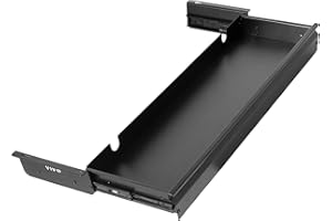 VIVO Extra Large 84cm Under Desk Sliding Pull-out Drawer or Keyboard Tray for Office Desk, Oversized Storage for Sit Stand Wo