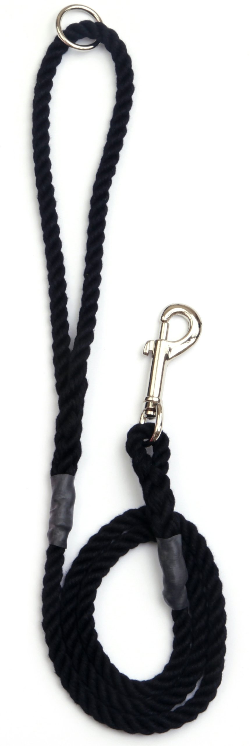 Outhwaite Rope Gun Dog Lead with Trigger Hook, 48-inch, Black