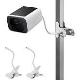 wochel 2Pack Security Camera Mount for eufy Solocam S220/C210, eufyCam 2C/2C Pro, 3/S330, 3C/S300 Security Camera and Other Cameras with 1/4 Threaded Hole, Sturdy Flexible Clip Mount Without Tools