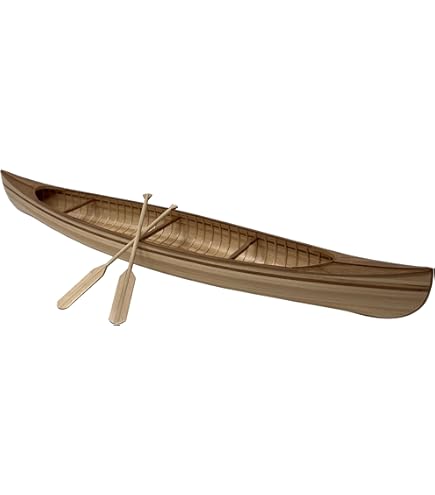 Maquette De Bateau En Bois Flottant - Canoë Miniature Naturel Non Fini - Taille 25x5x2 Cm - Pour Décoration Bureau, Aquarium, étagère