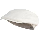 e4Hats.com Men's Linen Summer Ivy Cap | Pre-curved bill, lined interior, linen cotton blend, flexible feel, inner hatband, spring summer wear