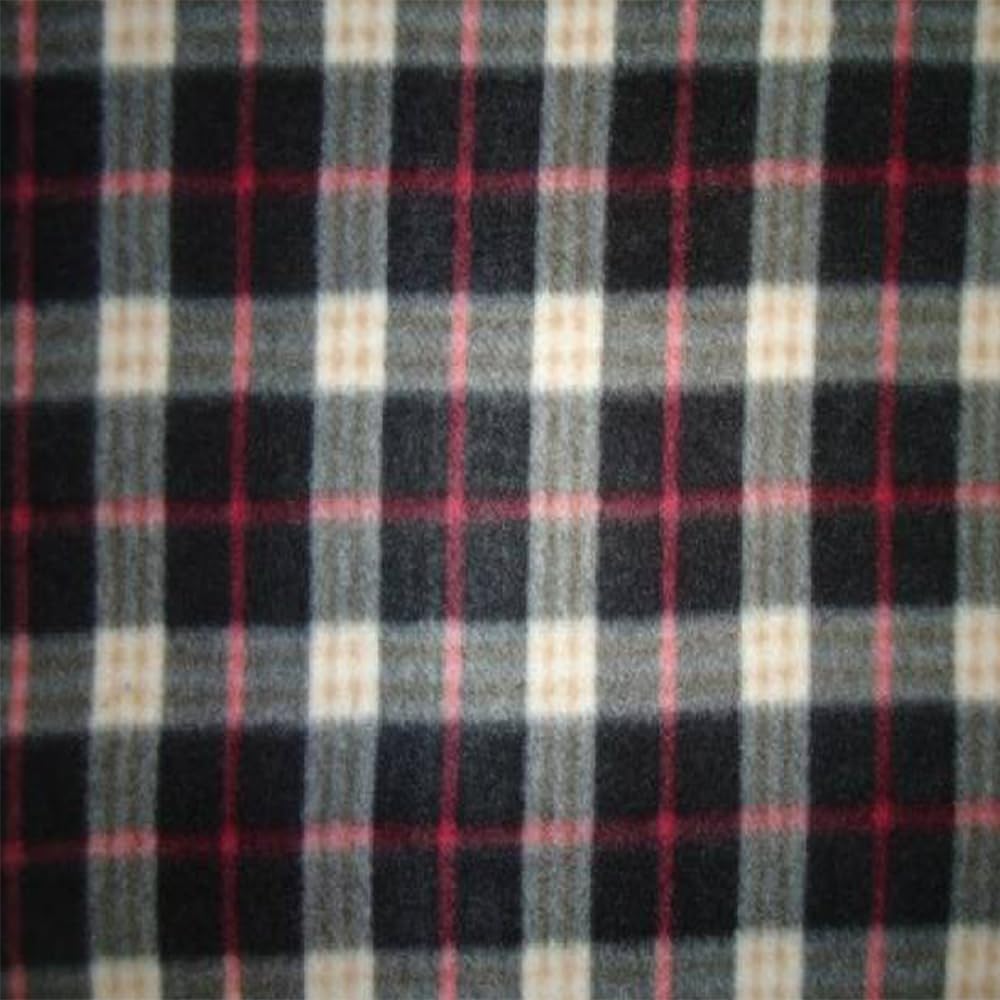 Pico Textiles 3 Yards Bolt - Charcoal & Black Plaid