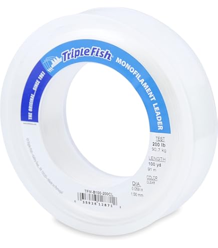 150 lb mono fishing line Ande PCW50-150 Monofilament Leader Material, 40-Yard Spool, 150-Pound Test, Clear Finish : Sports & Outdoors Crooked River Mini Camper Catfish Sumo Direct Contact Color:Gold Shiner TT Rigging