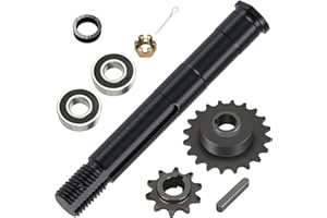 CILOYU Mini Bike Jackshaft Shaft + 420 Chain 20T and 10T Jackshaft Sprocket Kit Compatible with Coleman CT200U CT200U-EX BT200X Baja Warrior MB200 Axis M200 196cc Engine Minibike Powersports Parts
