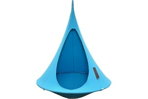 Vivere Kids Cacoon Hanging Chair - Cozy Indoor/Outdoor Hammock with Polyester Canvas - 220 lb Weight Capacity
