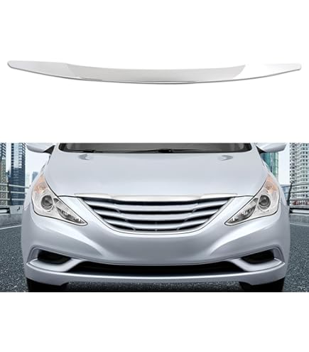 Front Bumper Top Grille Molding For 2011-2013 Hyundai Sonata – Chrome Finish