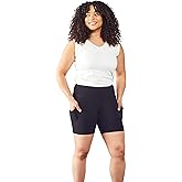 Maggie's Organic Cotton Blackout Base Layer Legging Shorts - Stretch Womens Workout Shorts