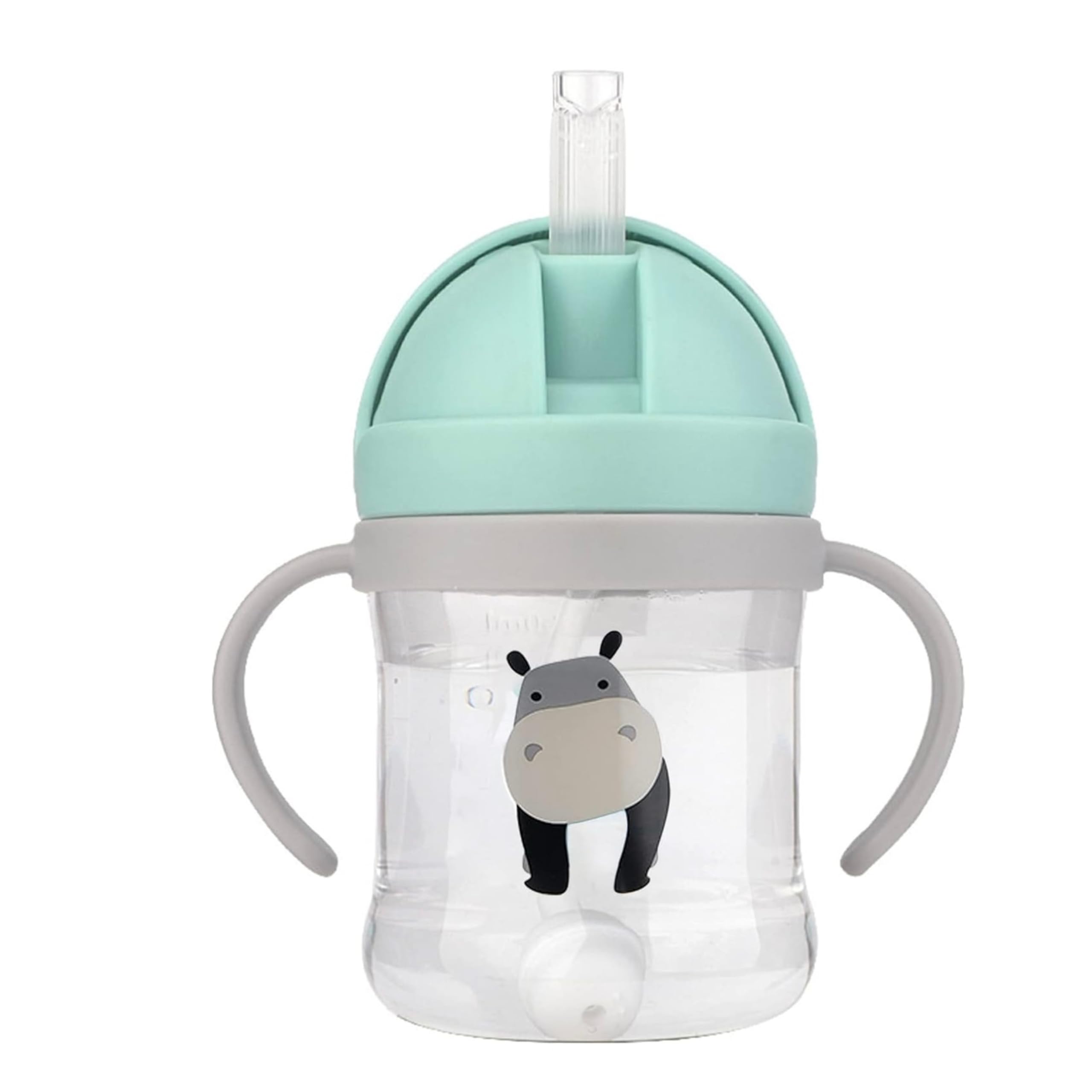 Neo10Ten Sippy Cup for 6+ Months, Leak-Proof Toddler Water Bottle with Straw, Toddler Cup BPA-Free Non Spill Water Bottle Kids Trainer with Handles, Ideal Baby/Toddler Drinking [Green, 250ml]