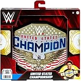 Mattel WWE United States US Championship Role Play Kids Title Belt, Authentic Styling with Adjustable Belt Ages 6 Years Old & Up, Youth, Black