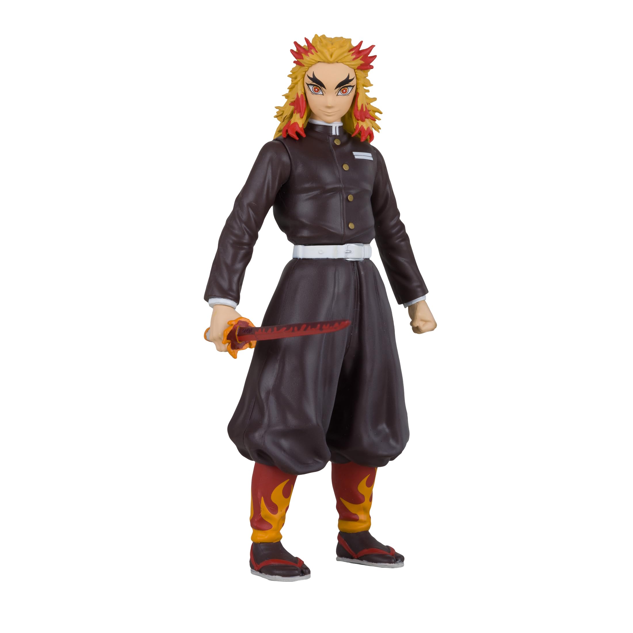 McFarlane Toys Demon Slayer Kyojuro Rengoku 5-Inch Action Figure - Fun Pint-Sized Collectible with Articulation, Sword, and Demon Slayer Season 1 Look
