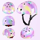 MHJY Kids Helmet and Pads Set with DIY Stickers Unicorn 3-8 Years view 3