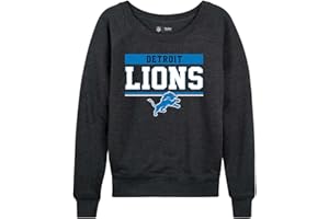 Team Fan Apparel NFL Women's Plus Size Team Block Charcoal Crewneck- Tagless Pullover - Relaxed Raglan- Stay Cool and Stylish