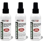 Tecnu Rash Relief Medicated Anti Itch Spray with Scar Prevention, 6 Fl Oz, (3 Pack) Protection & Itchy Skin Relief from Poison Ivy, Poison Oak, Rashes, Insect Bites & Sunburn, Homeopathic Skin Care