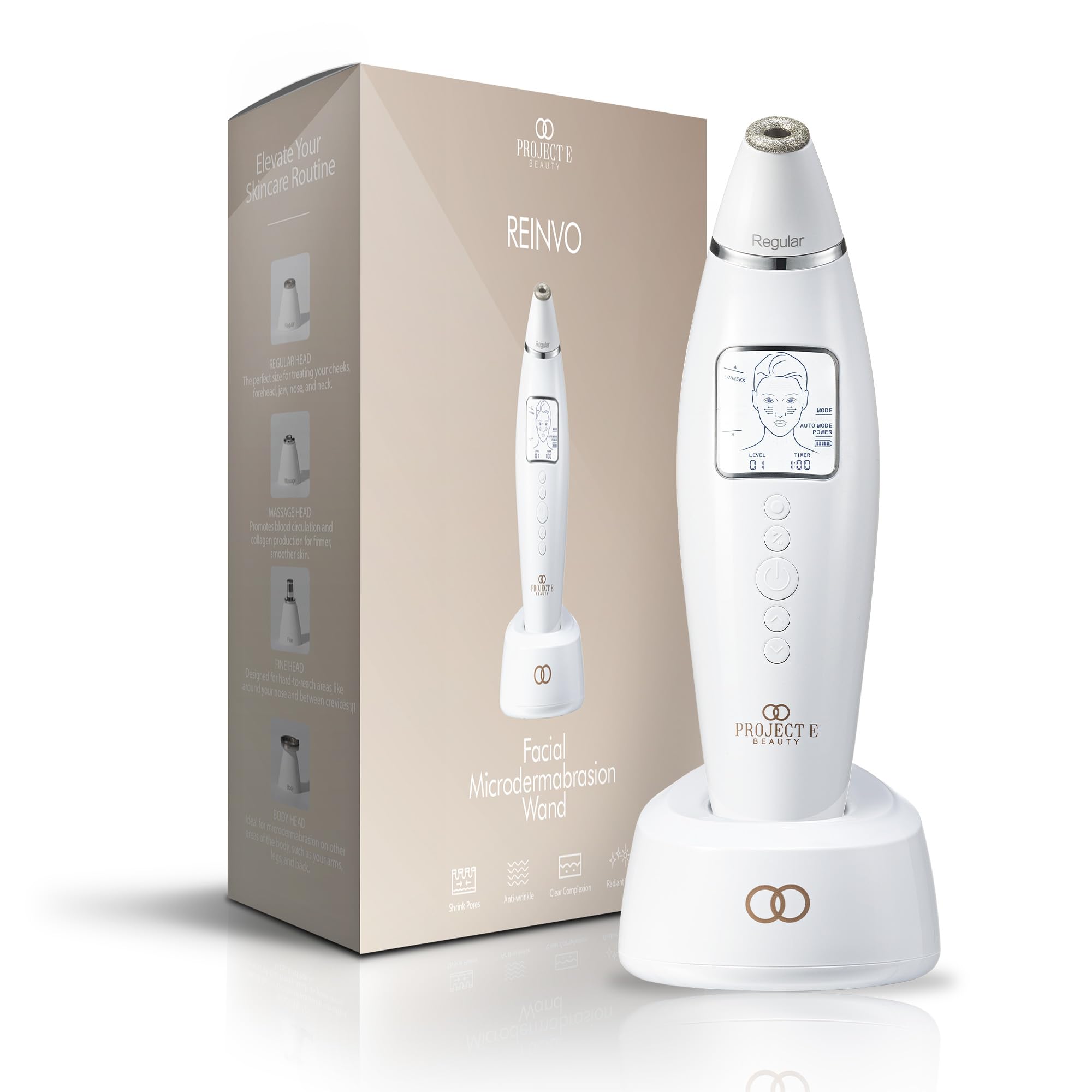 Reinvo Facial Microdermabrasion Wand by Project E Beauty