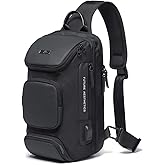 BANGE Sling Bag, Waterproof Crossbody Backpack, Shoulder Bag for Men