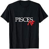 Pisces AF Zodiac Star Sign Astrology Minimalist T-Shirt