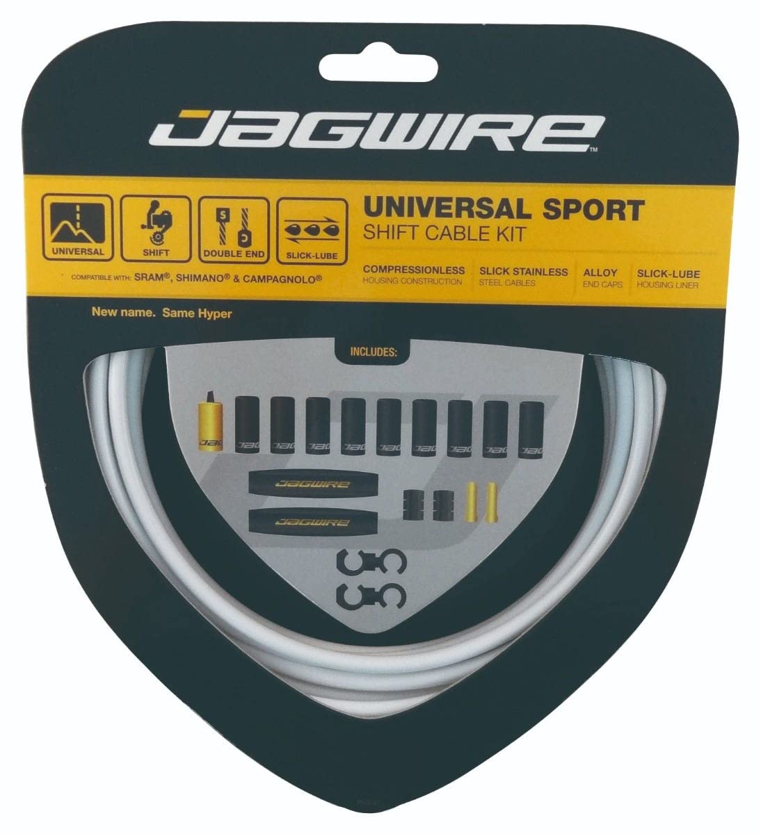 Jagwire 2X Sport Shift Kit for Unisex Adults, White, One Size
