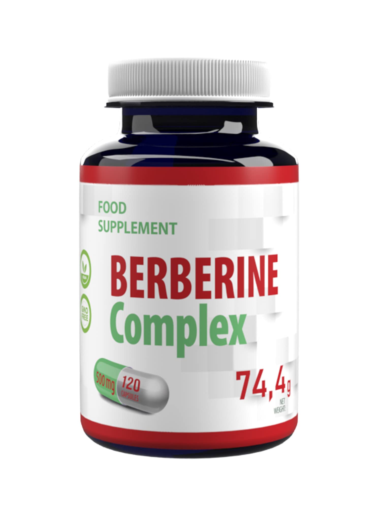Hepatica Berberine Complex 500mg | 120 Vegan Capsules | High Strength Metabolic, Blood Sugar Health Support | 3rd Party Lab Tested | Gluten & GMO Free