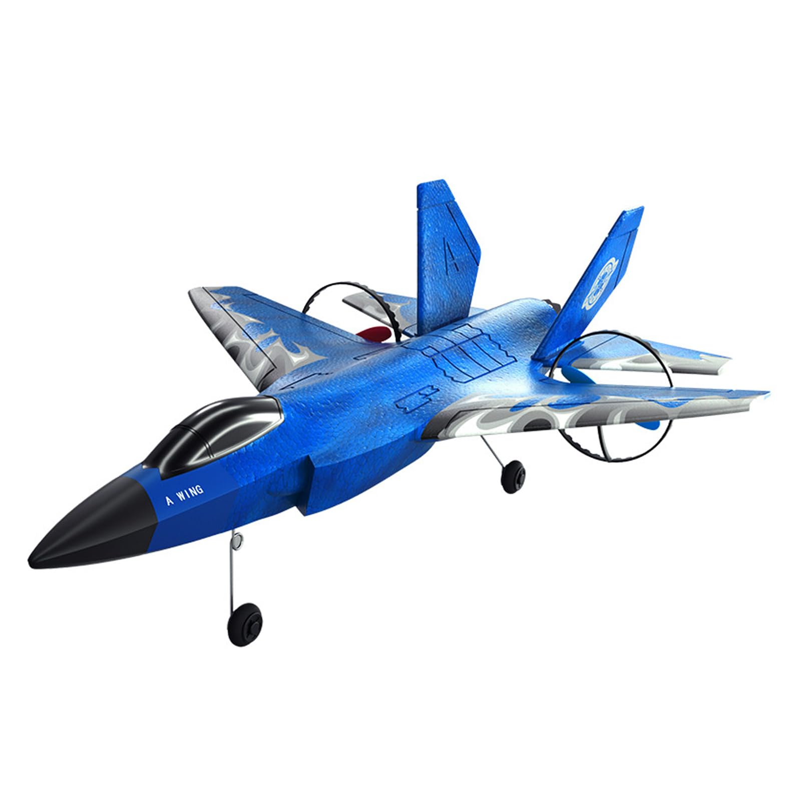 crohorizon RC Gravity Glider Airplane,Remote Control Airplane for Teen Over 14 Years of Age with 2 Batteries,2 CH Foam RC Plane Toys-Blue