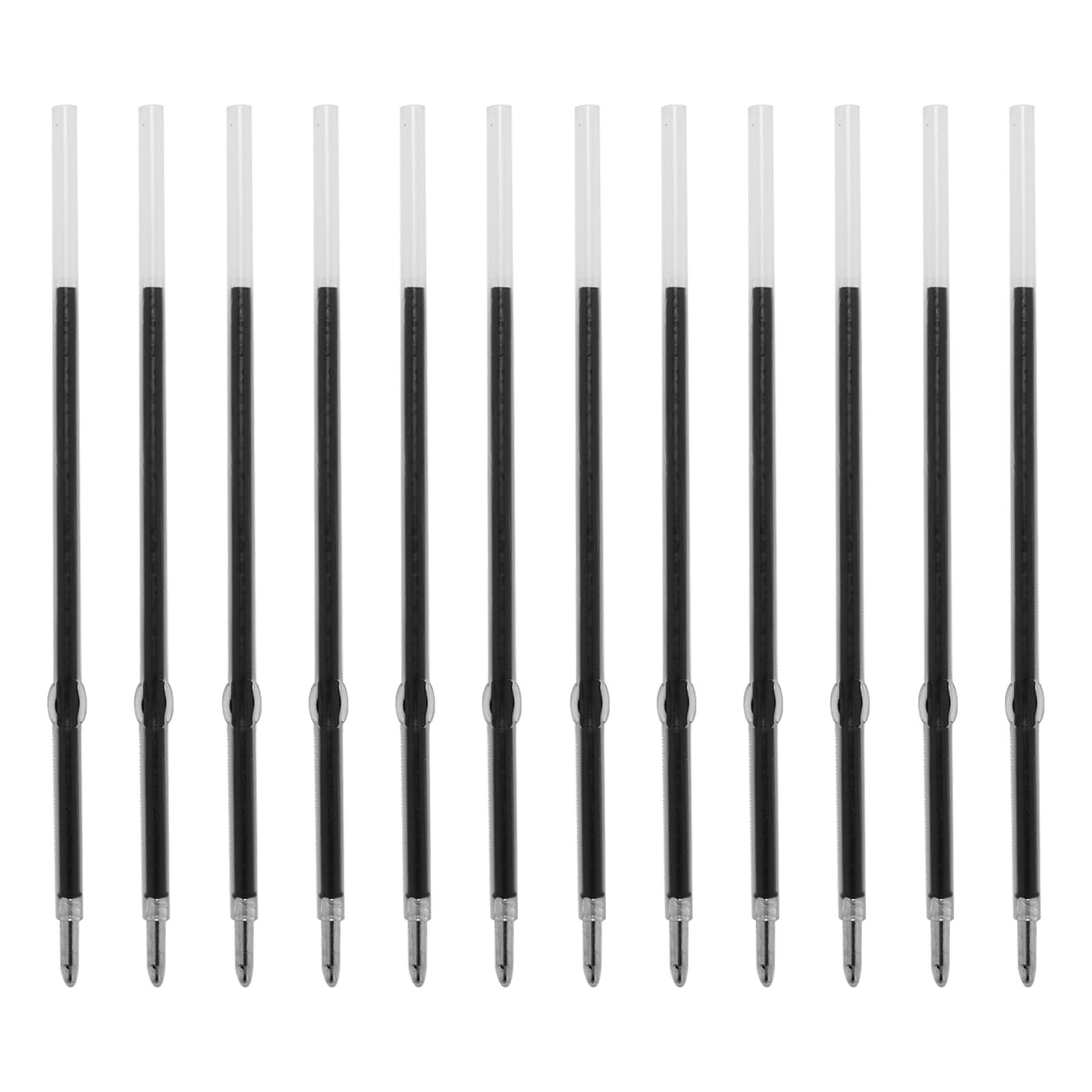 Photo 1 of 3.86 inch Black Ink Pen Refills for Pens with Stylus Tips, 1 mm Medium Point (12 Pack,Black)