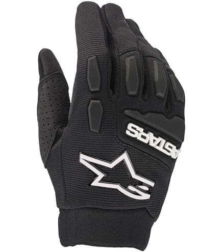 Alpinestars Herren Youth & Kids Full Bore Handschuhe – Blau/Schwarz, Für Motorrad & Offroad