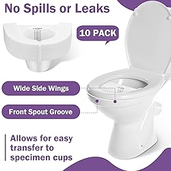 TrelaCo 10 Pcs Urine Hats for Toilets Stool Sample