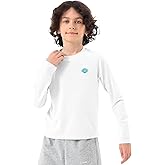 Boys Rash Guard Swim Shirts - Long Sleeve UPF 50+ Sun Shirts for Toddler Kids, Sun Protection SPF Water Surfing Shirts