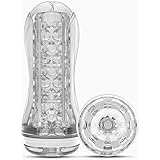 Male Masturbator Manual Reusable Handheld with Lifelike Ultra-Soft Textured, Male Masturbation Stroker Sleeve Stimulation Jug