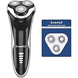 Electric Razor for Men-SweetLF [New]Electric Shaver for Men (Plus 3 Blades),Rechargeable/IPX7 Waterproof/LED Display/Cordless