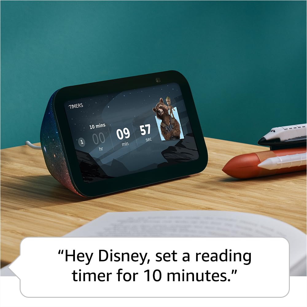 Amazon Echo Show 5 Kids (newest model), Designed for kids, with Alexa+ Early Access, parental controls, Includes 1 year of Amazon Kids+, Galaxy