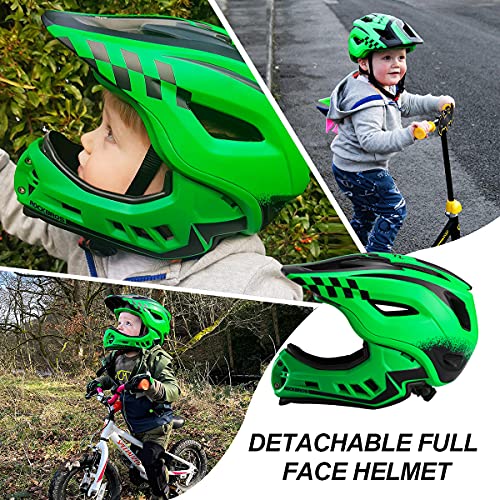 ROCKBROS Kids Full Face Bike Helmet Mountain Bike Helmet for Kids Child