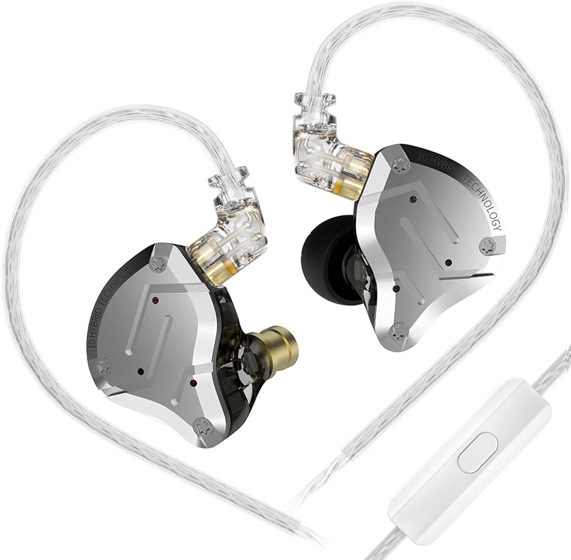 Yinyoo KZ ZS10 Pro Earphones 5 Driver Hybrid 4BA 1DD 3.5mm Cable