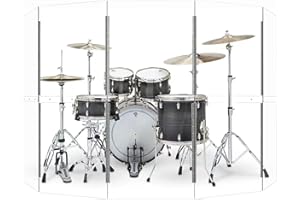 YSBLHCT Drum Shield 5-Panels 2ft x 5ft - Acrylic panels with Stainless Steel Hinges.
