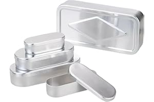 5 Size Aluminum Storage Boxes with Lids – Medical Instrument Sterilization Trays, Portable Metal Containers for Lab, Tattoo, 