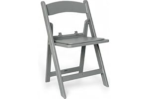 Flash Furniture Hercules Kids Gray Resin Folding Chair with Gray Vinyl Padded Seat
