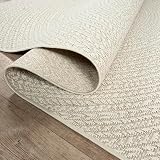 the carpet Kansas Robuster Indoor Outdoor Rug Natural Jute Look 80 cm Round view 4