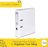 Office Centre 1x White A4 75mm Lever Arch File Metal Edge 15 Colours view 5