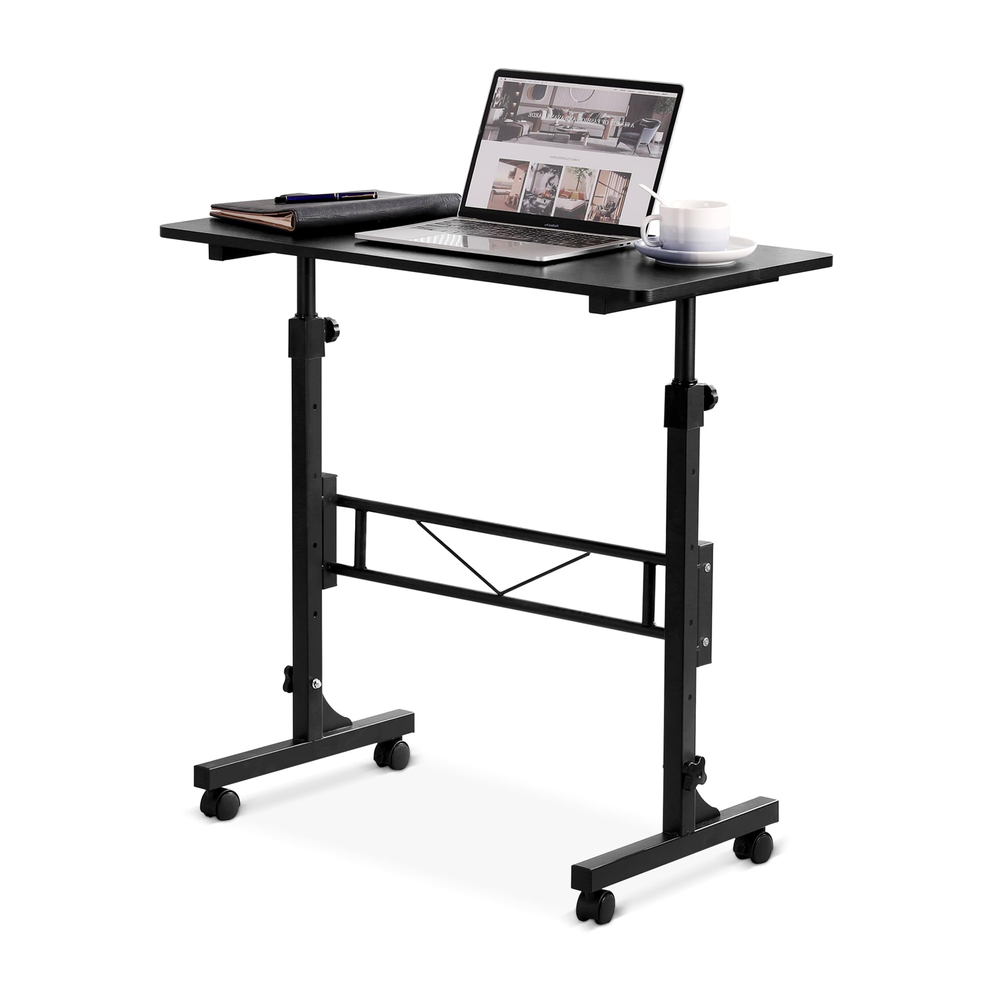 Small Standing Desk Adjustable Height, Mobile Stand