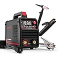 YESWELDER 205Amp Stick Welder with Lift TIG Torch, [Large LED Display] 110V/220V Dual Voltage Portable Welding Machine, Digital Inverter IGBT ARC Welder Machine with Hot Start, Arc force