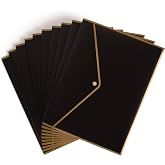 U Brands Document Holders, Set of 10, Single Pocket, Letter Size, Black