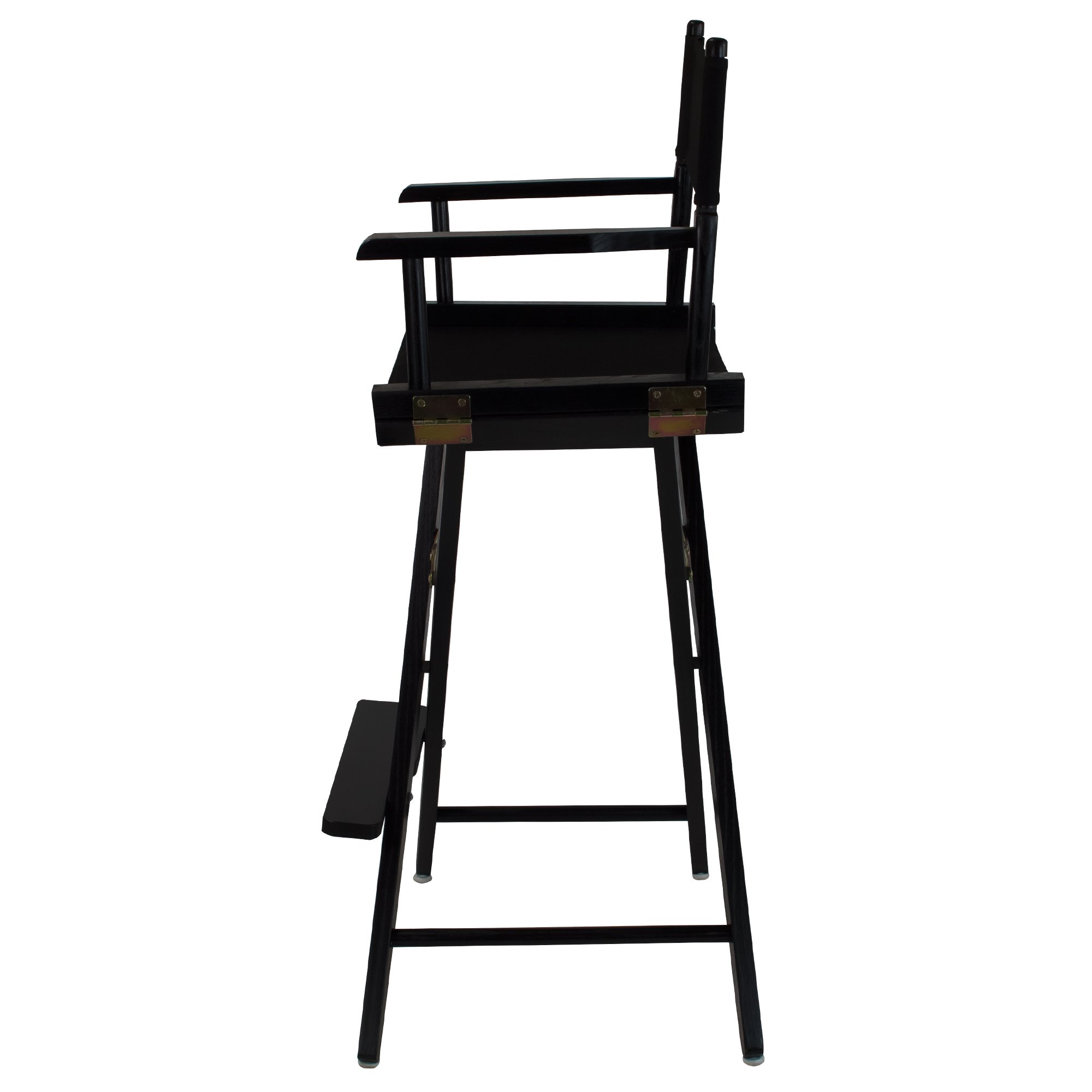 American Trails Extra-Wide Premium 30" Director's Chair Black Frame with Black Canvas, Bar Height