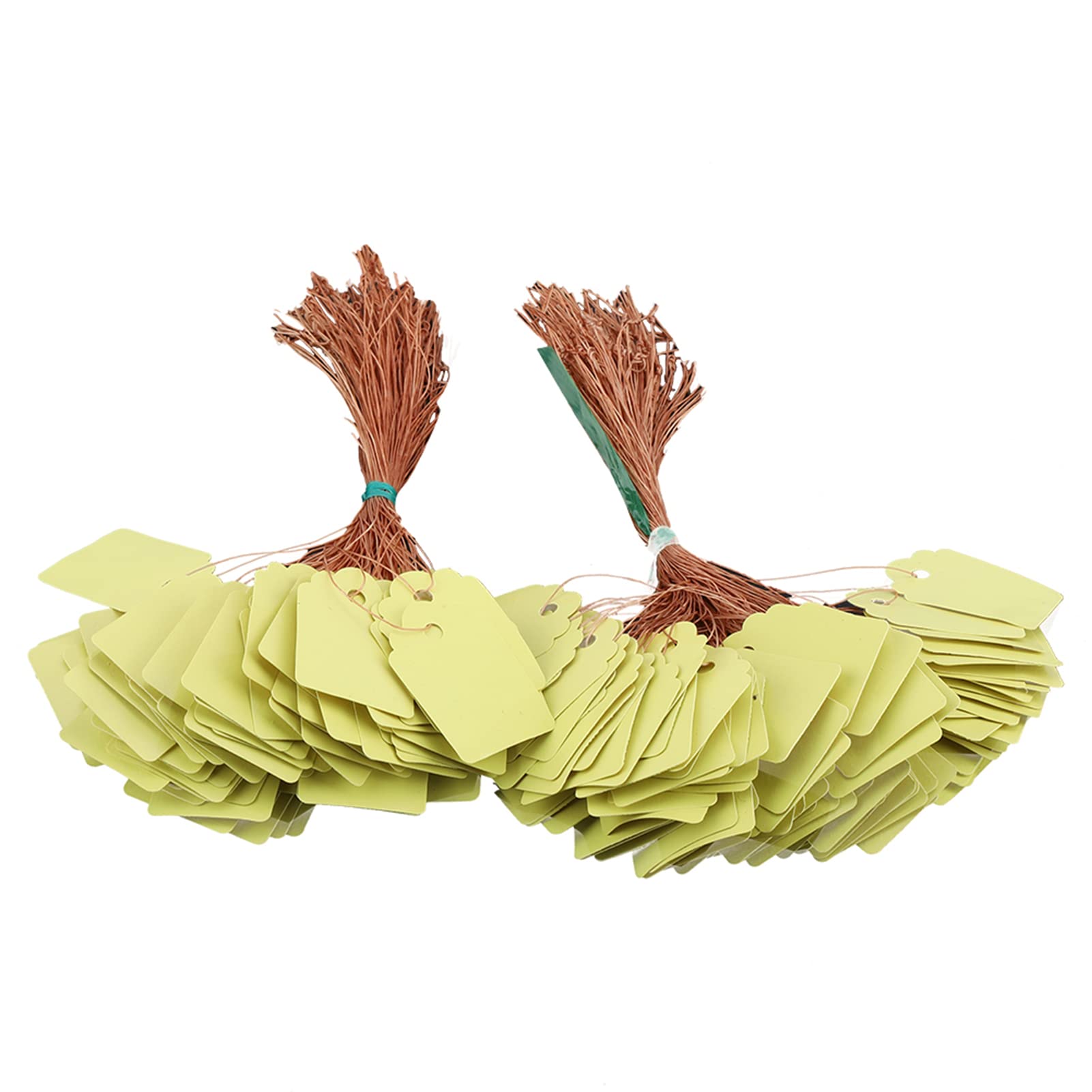 200Pcs PVC Hanging Plant Labels for Outdoor Garden Flower Seed Tags Name Marker Signs Yard Home Plant Identification Yellow